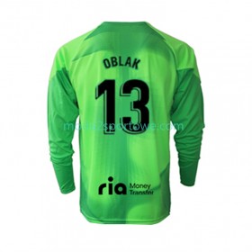 Koszulka Atlético Madryt Jan Oblak 13 Bramkarska Domowe Stroje Piłkarskie 2022/23 Długi Rękaw